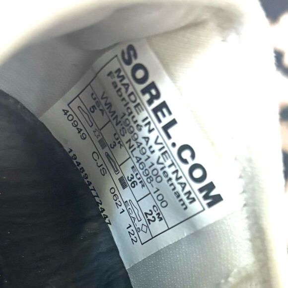 Sorel Kinetic Impact Strap Sneakers – White Bolt Black Yellow, Size 5 - Picture 9 of 9